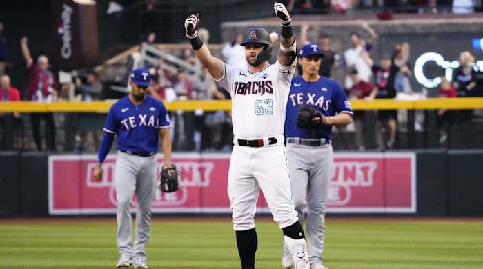 Christian Walker after a double.